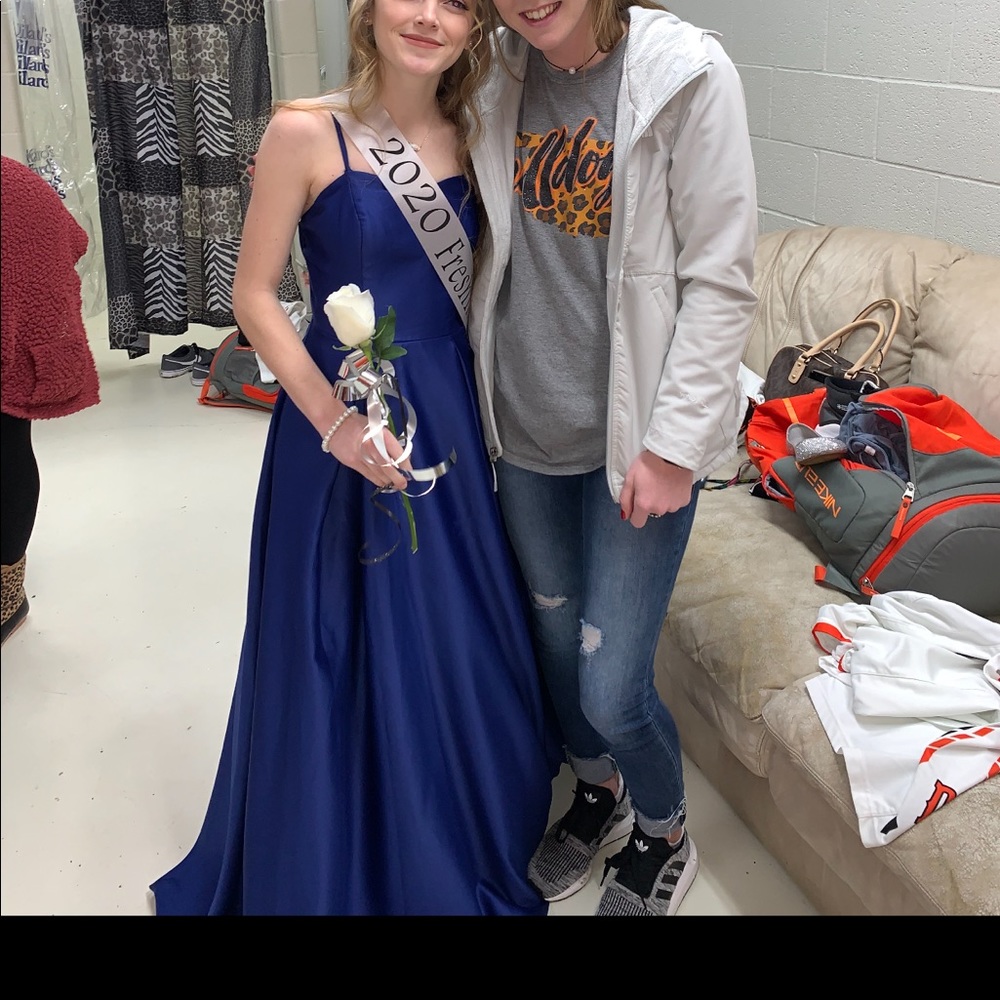 blur prom dress